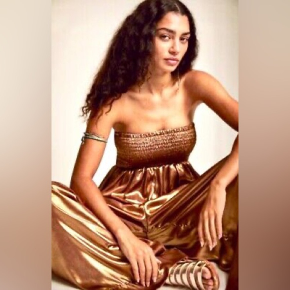⭐️COPY - Free People Julie Metallic Jumpsuit - Picture 4 of 6